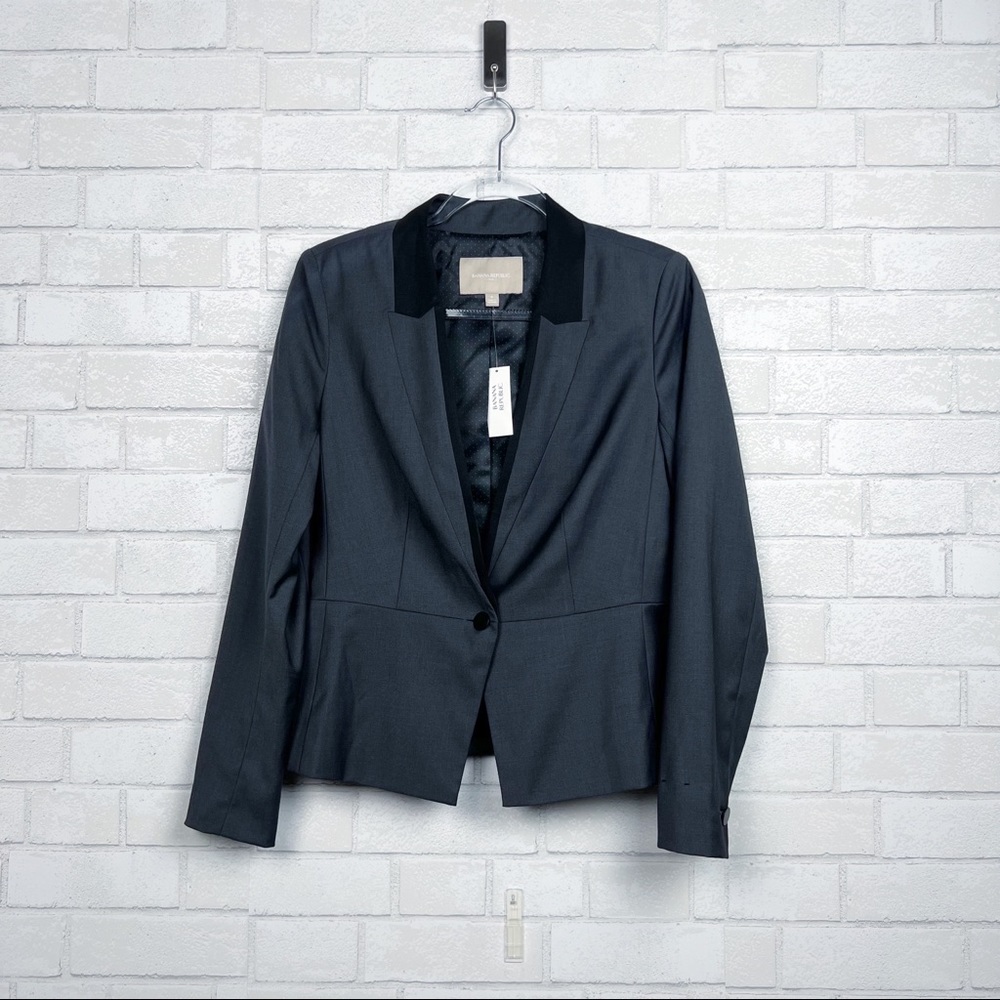 Banana Republic Black/Charcoal New Blazer